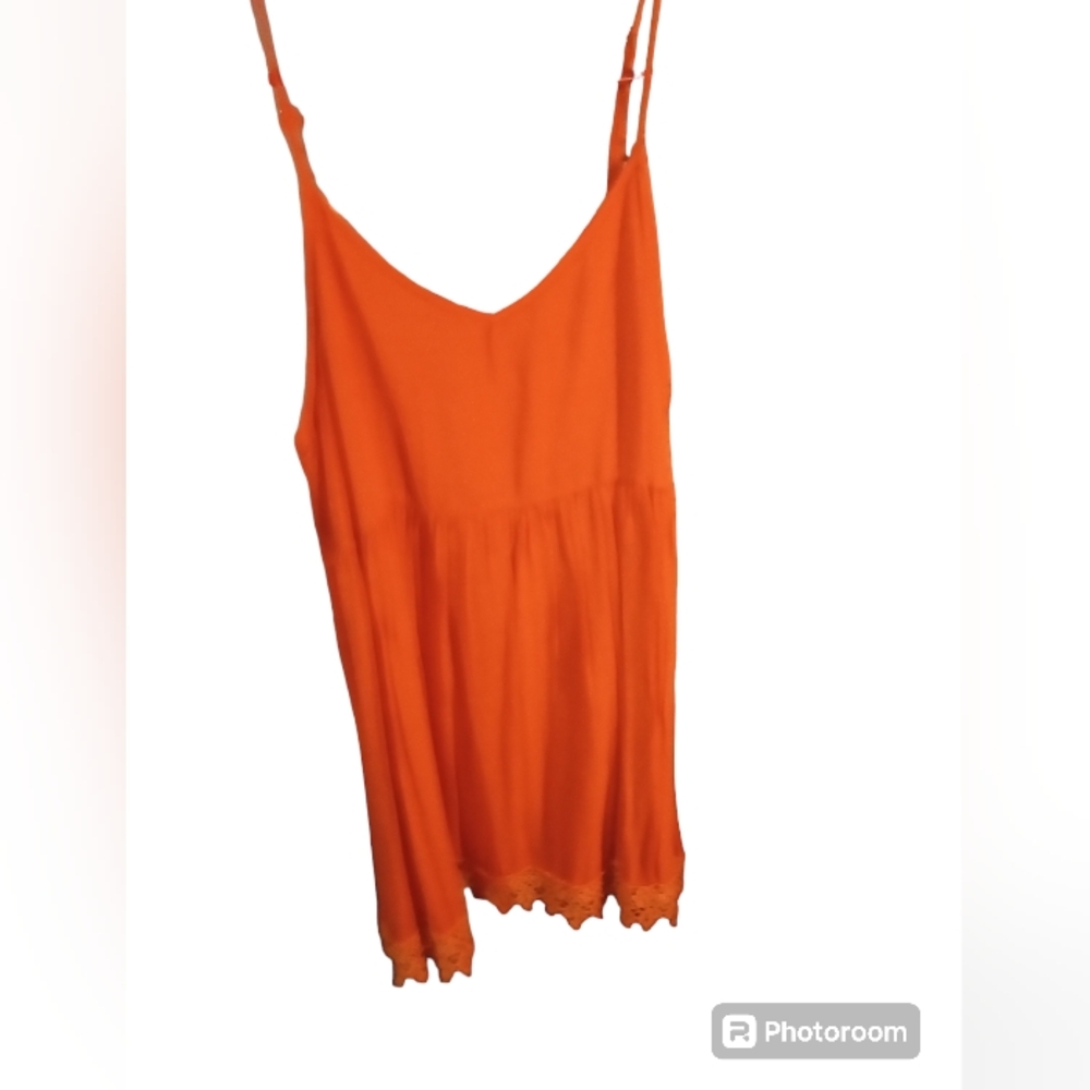Entro orange  size medium spaghetti strap summer dress